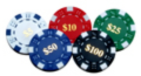 100 Weighted Clay Poker Chips